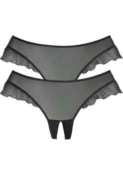 Strings|petite fleur gold String-Ouvert 2Xschwarz