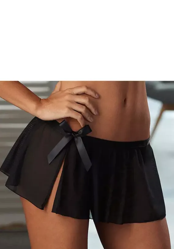 Strings|petite fleur gold Stringrock Schwarz