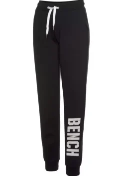 Lange Hosen|Bench. Sweathose Schwarz-Weis