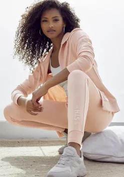 Lange Hosen|H.I.S Sweathose Salmon