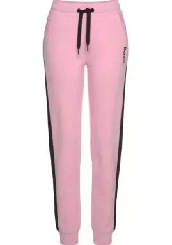 Lange Hosen|Bench. Sweathose Rosa-Schwarz