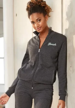 Jacken & Mantel|Bench. Sweatjacke Anthrazit-Melange