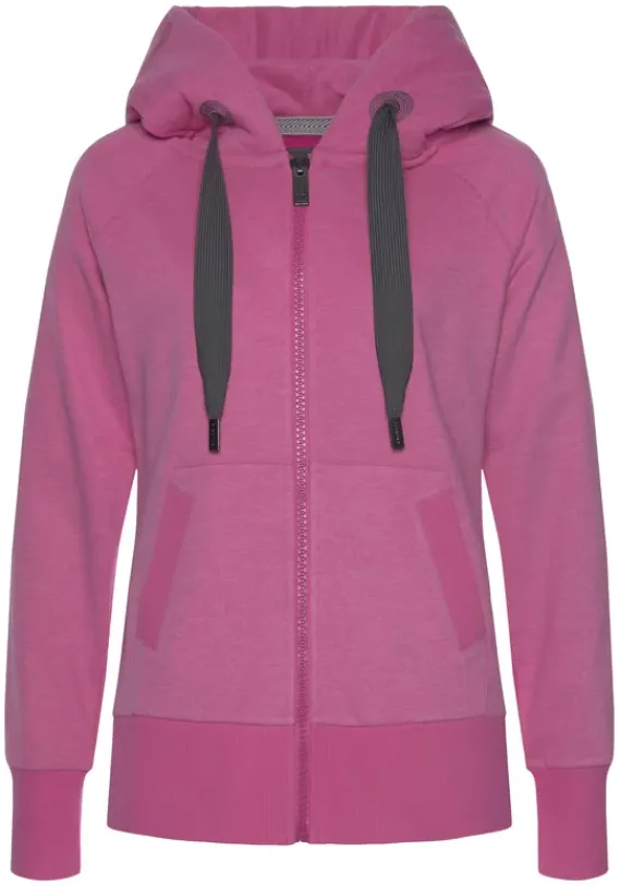 Jacken & Mantel|Elbsand Sweatjacke"Kelda" Pink-Meliert
