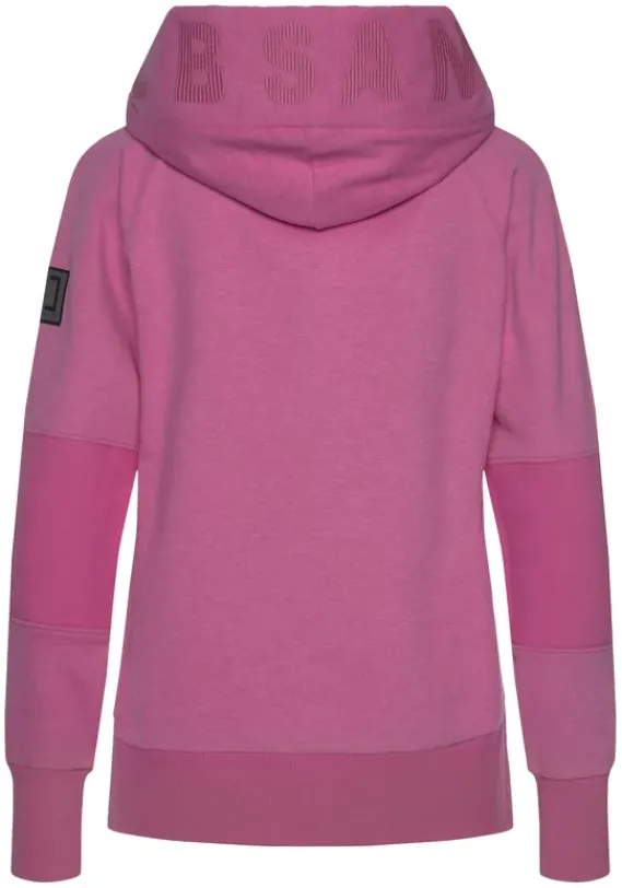 Jacken & Mantel|Elbsand Sweatjacke"Kelda" Pink-Meliert