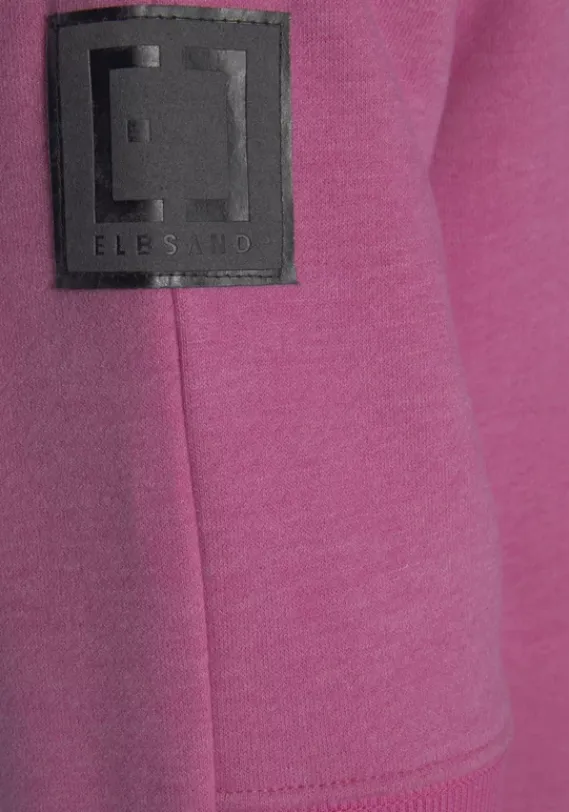 Jacken & Mantel|Elbsand Sweatjacke"Kelda" Pink-Meliert