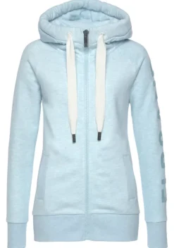 Jacken & Mantel|Elbsand Sweatjacke"Kria" Hellblau Meliert