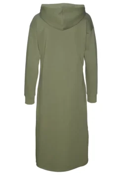Strandkleider|Buffalo Sweatkleid Moosgrun