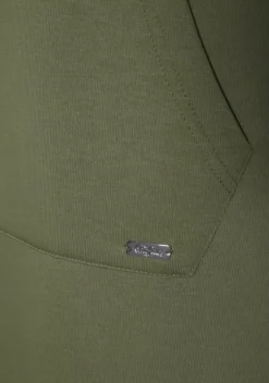 Strandkleider|Buffalo Sweatkleid Moosgrun