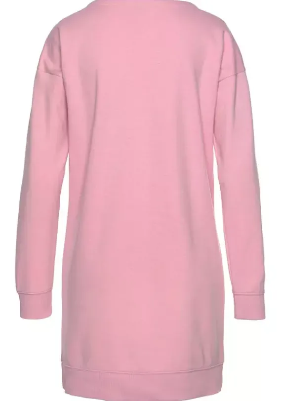 Strandkleider|Bench. Sweatkleid Rosa-Schwarz