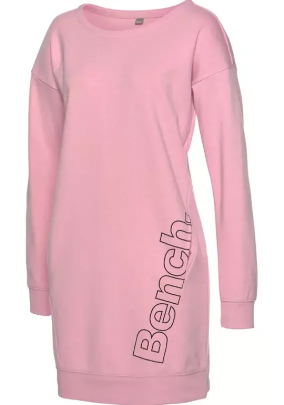 Strandkleider|Bench. Sweatkleid Rosa-Schwarz