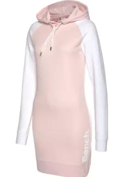 Strandkleider|Bench. Sweatkleid Weis-Rosa