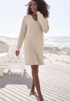 s.Oliver Sweatkleider<Sweatkleid"Langarmkleid Aus Ripp-Qualitat"