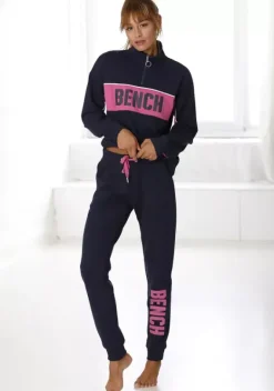 Damenshirts|Bench. Sweatshirt Navy-Pink