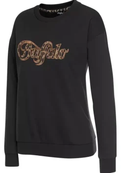 Damenshirts|Buffalo Sweatshirt Schwarz