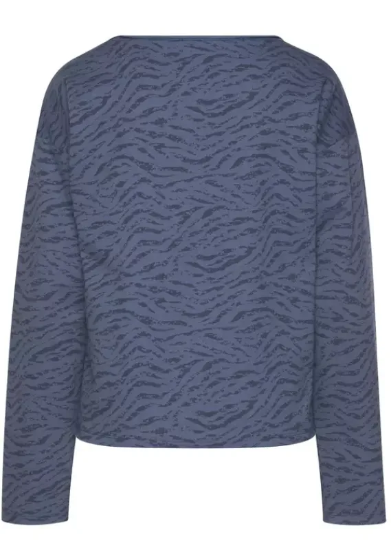 Damenshirts|LASCANA Sweatshirt Graublau