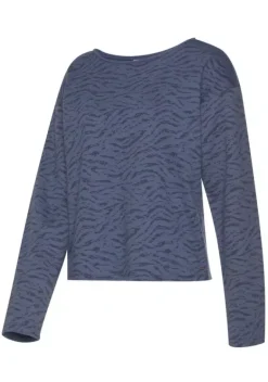 Damenshirts|LASCANA Sweatshirt Graublau