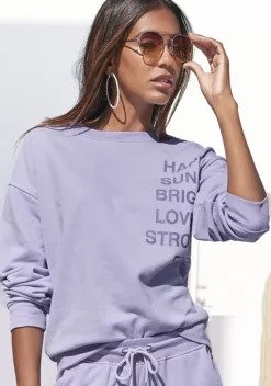 Damenshirts|Buffalo Sweatshirt Lavendel