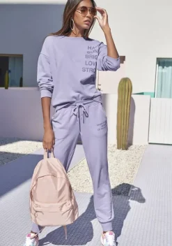 Damenshirts|Buffalo Sweatshirt Lavendel