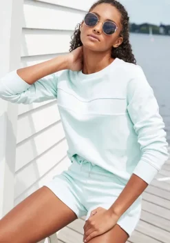 Damenshirts|H.I.S Sweatshirt Hellmint