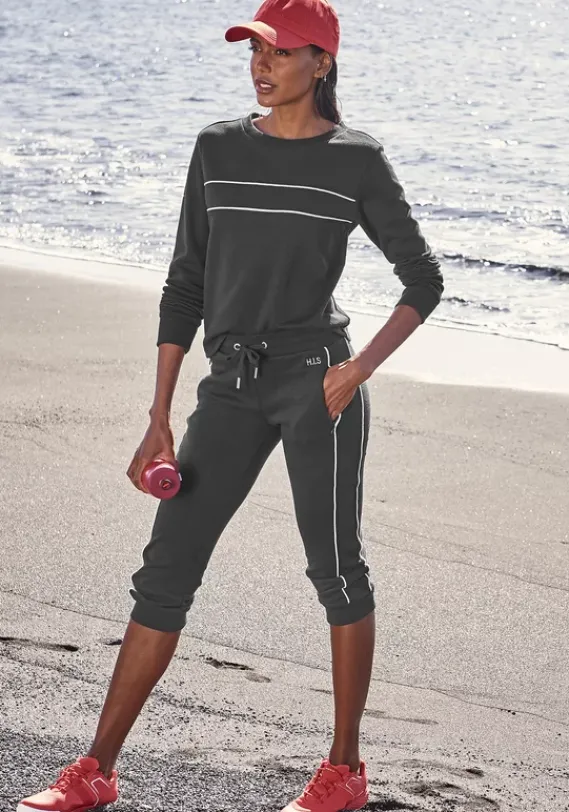 Damenshirts|H.I.S Sweatshirt Marine