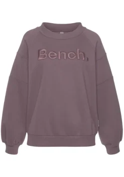 Damenshirts|Bench. Sweatshirt Lila
