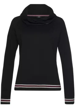 Damenshirts|H.I.S Sweatshirt Schwarz