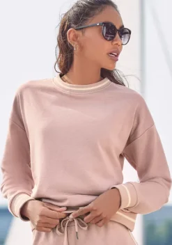 Damenshirts|LASCANA Sweatshirt Rose
