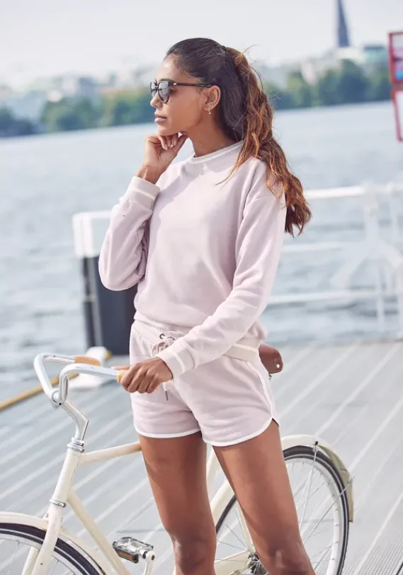 Damenshirts|LASCANA Sweatshirt Rose