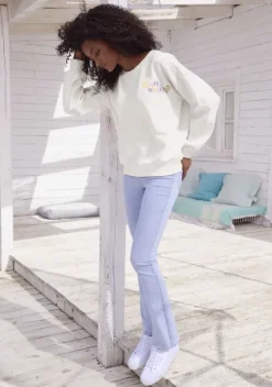 Buffalo Homewear-Oberteile<Sweatshirt"Mit Rippbundchen"