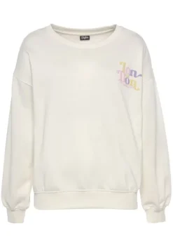 Buffalo Homewear-Oberteile<Sweatshirt"Mit Rippbundchen"