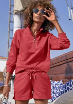 H.I.S Homewear-Oberteile<Sweatshirt"Troyer Mit Stehkragen"