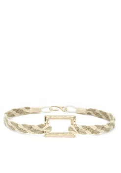 Gurtel|LASCANA Taillengurtel Natur-Goldfarben