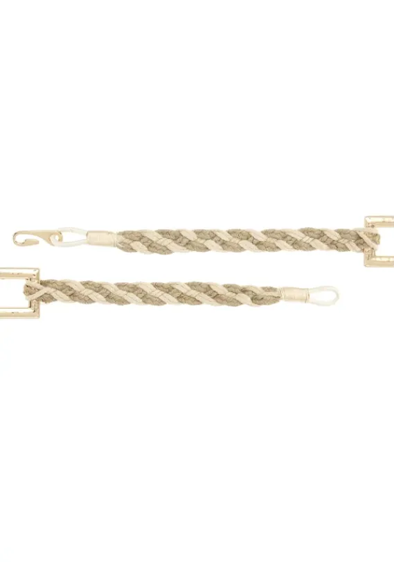 Gurtel|LASCANA Taillengurtel Natur-Goldfarben