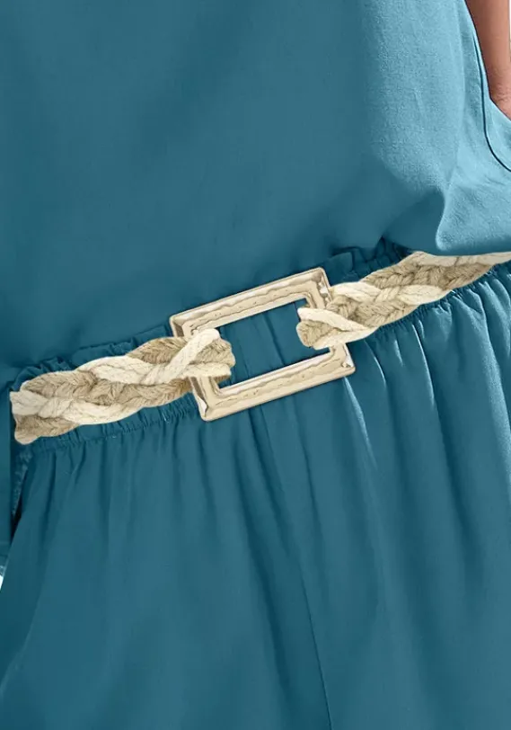 Gurtel|LASCANA Taillengurtel Natur-Goldfarben