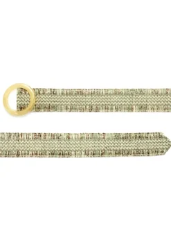 Gurtel|LASCANA Taillengurtel Grun-Beige