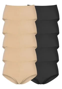 Nachhaltige Dessous & Wasche|petite fleur Taillenslip Beige, Schwarz