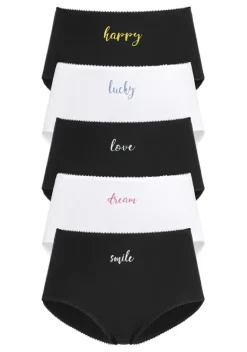 Slips|Vivance Taillenslip Schwarz, Weis