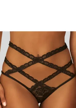 Reizwasche|petite fleur gold Taillenslip Schwarz