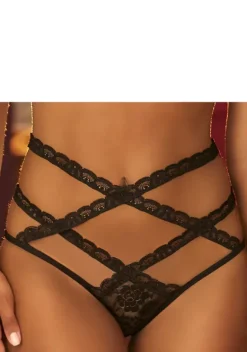 Reizwasche|petite fleur gold Taillenslip Schwarz