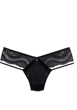 Slips|petite fleur gold Tanga Schwarz