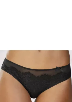 Slips|petite fleur gold Tanga Schwarz