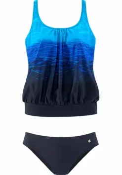 Tankinis|LASCANA Tankini Blau-Bedruckt