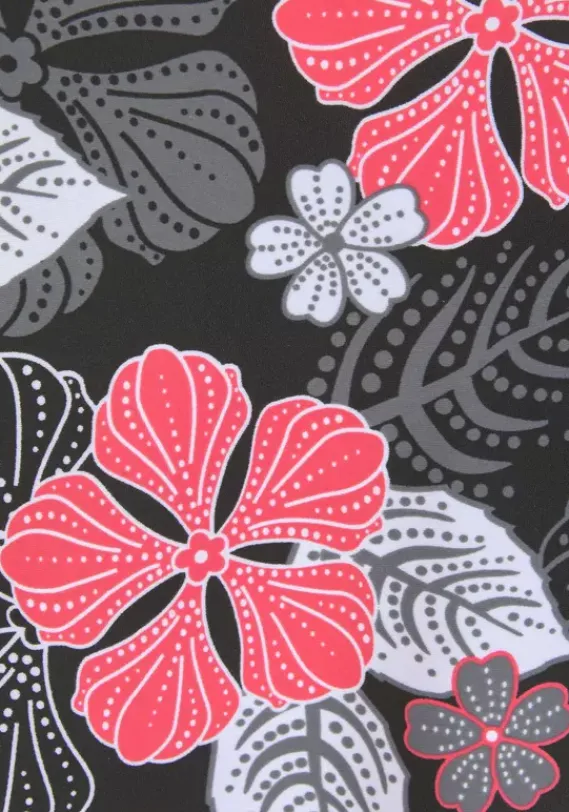 Bikini-Oberteile|Buffalo Tankini-Top"City" Schwarz-Bedruckt