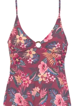 Bikini-Oberteile|s.Oliver Tankini-Top"Marika" Rostrot-Bedruckt