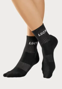 Socken|LSCN by LASCANA Tennissocken 1X Schwarz, 1X Weis