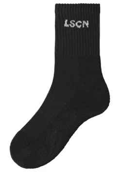Socken|LSCN by LASCANA Tennissocken 1X Schwarz, 1X Weis