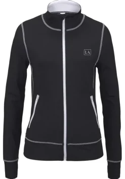 Jacken & Mantel|LASCANA ACTIVE Trainingsjacke"Black Marble" Schwarz-Weis