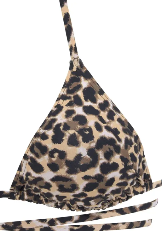 Triangel-Bikinis|Bruno Banani Triangel-Bikini"Bomba" Braun-Bedruckt