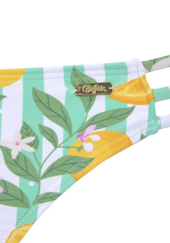 Triangel-Bikinis|Buffalo Triangel-Bikini"Capri" Mint-Orange Bedruckt