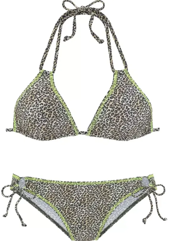 Triangel-Bikinis|Buffalo Triangel-Bikini"Celeste" Leo-Braun